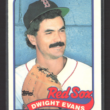 1989 Topps Tiffany Dwight Evans #205