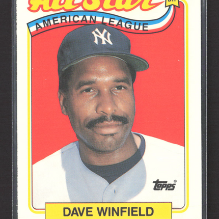 1989 Topps Tiffany Dave Winfield #407