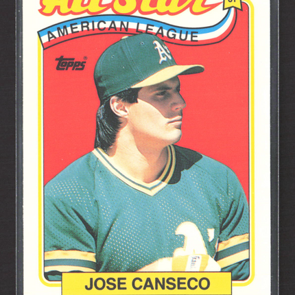 1989 Topps Tiffany Jose Canseco #401