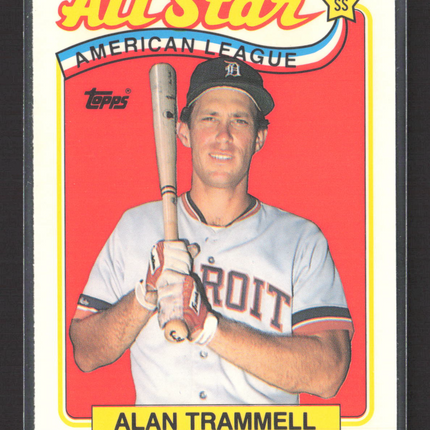 1989 Topps Tiffany Alan Trammell #400 All Star