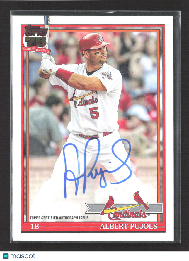 2026 Topps Baseball Albert Pujols #91A-AP Auto
