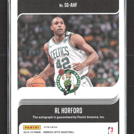 2019 Panini Donruss Optic Signature Series Al Horford #SG-AHF Auto