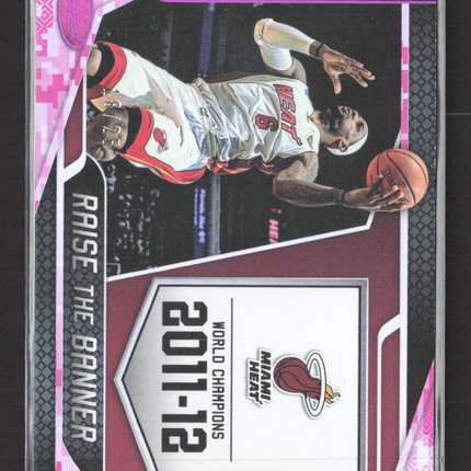2019 Panini Certified Raise the Banner LeBron James #14 Pink Camo 18/25