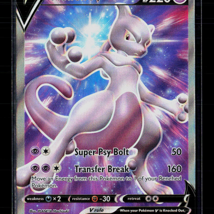 Pokemon Sword & Shield Mewtwo V #SWSH229