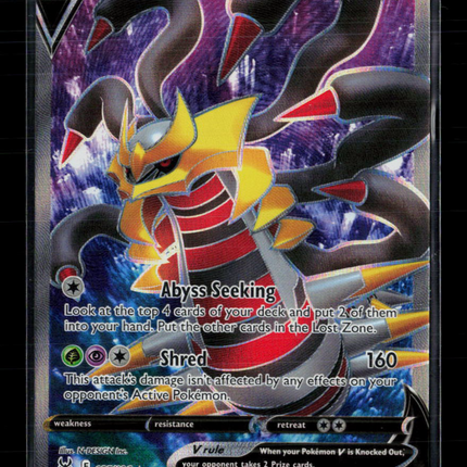 Pokemon 2022 Lost Origin Giratina V FA #185/196