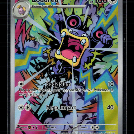 Pokemon 2023 Paradox Rift Loudred #212/182