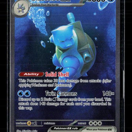 Pokemon 2023 Scarlet & Violet 151 Blastoise EX SAR #200/165