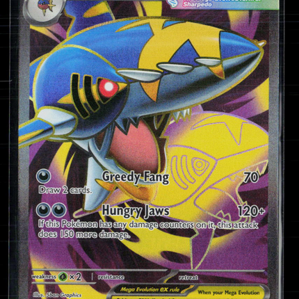 Pokemon 2025 Mega Evolution – Phantasmal Flames Mega Sharpedo EX FA SAR #113/94
