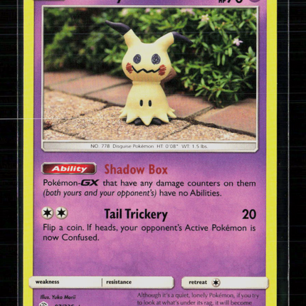 Pokemon 2019 Cosmic Eclipse Mimikyu #97/236