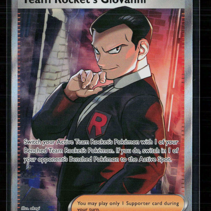 Pokemon 2025 Destined Rivals Team Rocket's Giovanni SR UR FA #225/182