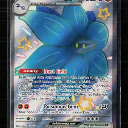 Pokemon 2024 Paldean Fates Glimmora EX SSR #218/91