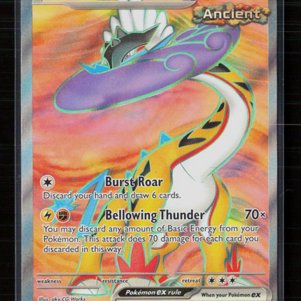 Pokemon 2024 Temporal Forces Raging Bolt EX SR FA #196/162