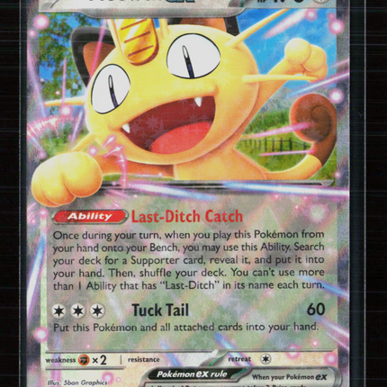 Pokemon 2026 Mega Evolution – Perfect Order Meowth EX RR #62/88