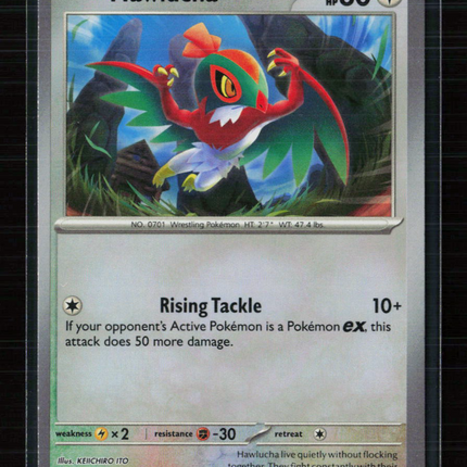 Pokemon 2025 Prismatic Evolutions Hawlucha #89/131 Masterball