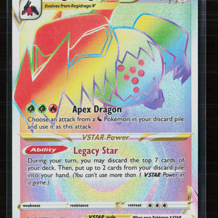 Pokemon 2022 Silver Tempest Regidrago VSTAR FA HR #201/195