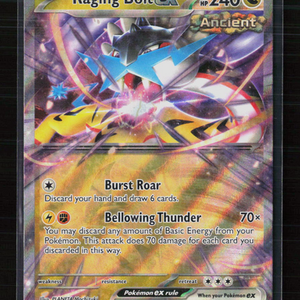 Pokemon Scarlet & Violet Raging Bolt EX #SVP EN 145