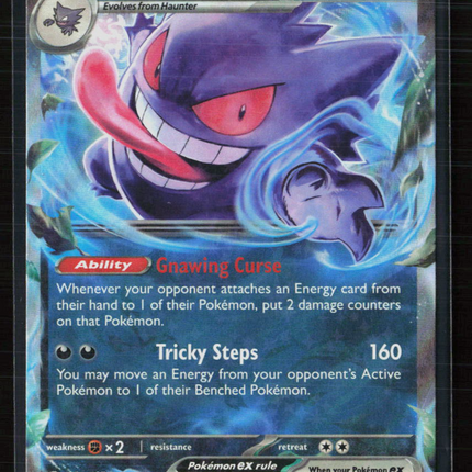 Pokemon 2024 Temporal Forces Gengar EX RR #104/162