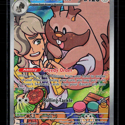 Pokemon 2025 Destined Rivals Arven's Greedent #205/182