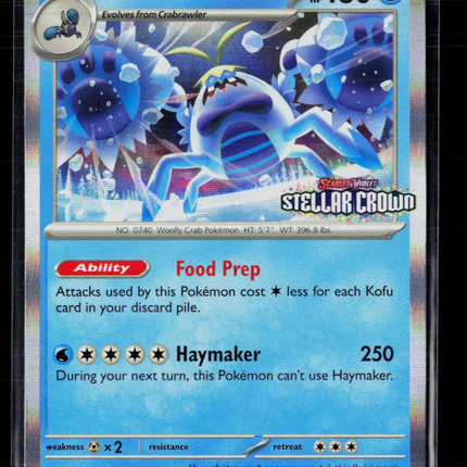 Pokemon Scarlet & Violet Crabominable #SVP EN 134 Stamped