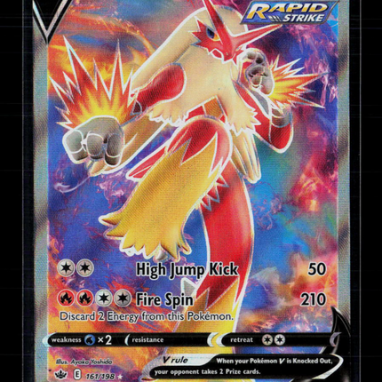 Pokemon 2021 Chilling Reign Blaziken V FA #161/198
