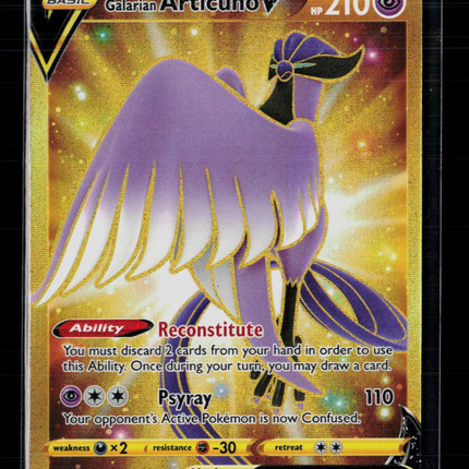 Pokemon 2022 Brilliant Stars Galarian Articuno V SR UR #181/172