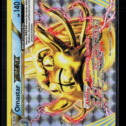 Pokemon 2016 Fates Collide Omastar Break #19/124