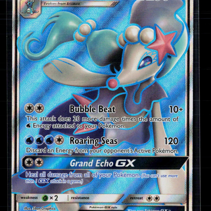 Pokemon 2017 Sun & Moon Primarina GX FA #SM39