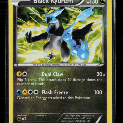 Pokemon 2012 Boundaries Crossed Black Kyurem #100/149 deck Exclusive