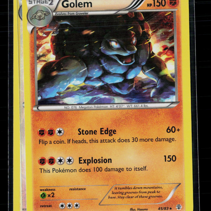 Pokemon 2016 Evolutions Golem #45/83