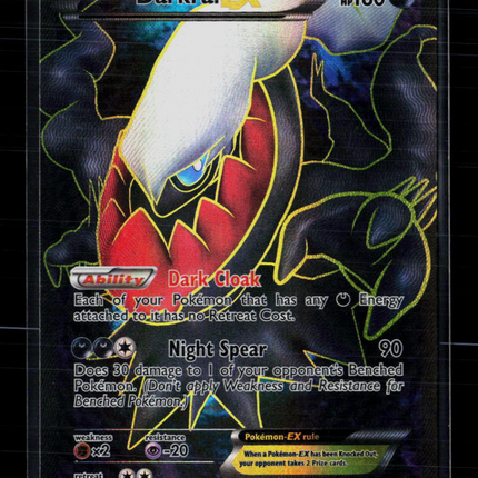 Pokemon 2012 Dark Explorers Darkrai EX FA #107/108