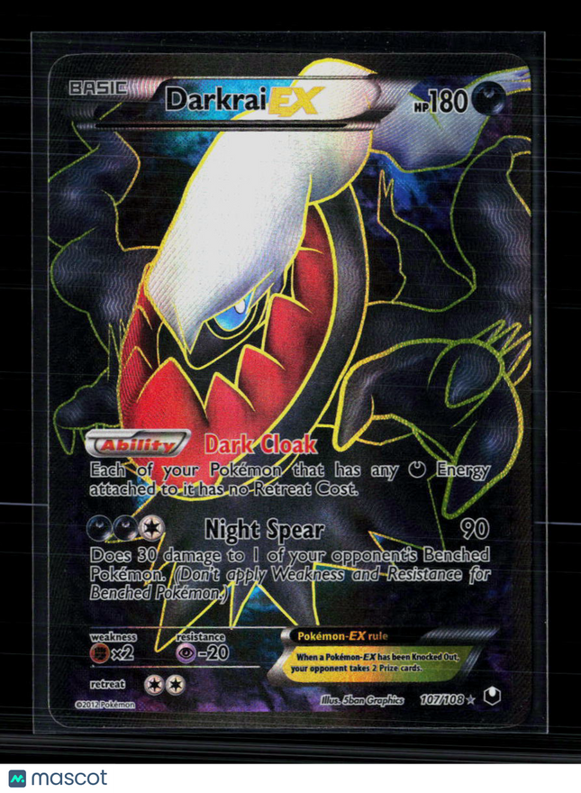 Pokemon 2012 Dark Explorers Darkrai EX FA #107/108