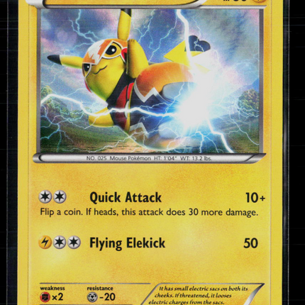 Pokemon 2016 XY Trainer Kit Pikachu Libre #30/30