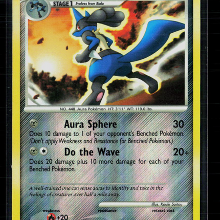 Pokemon 2013 Platinum Lucario #53/127 Reverse Holo