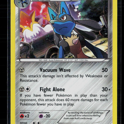 Pokemon 2016 Fates Collide Lucario #63/124 Holo