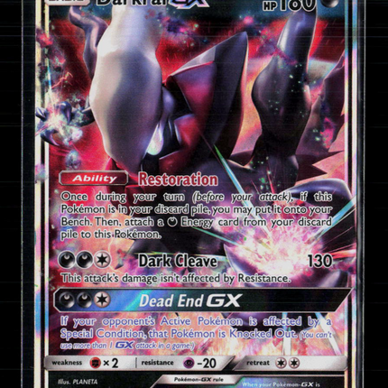 Pokemon 2017 Burning Shadows Darkrai GX RR #88/147