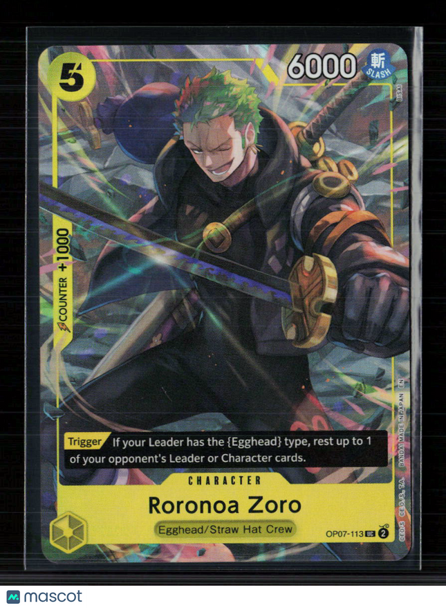 One Piece Roronoa Zoro (Illustration) One Piece Promotion Cards UC OP07-113 Foil