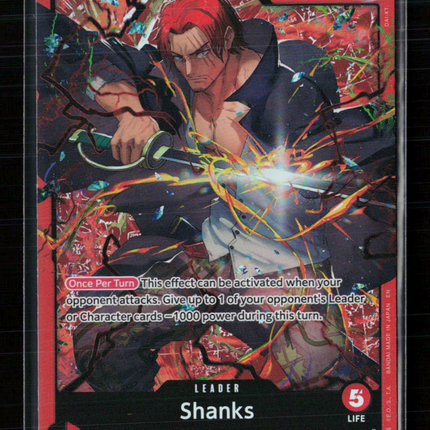 One Piece Shanks (OP09-001) Starter Deck 23: RED Shanks L • OP09-001 Foil