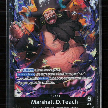 One Piece Marshall.D.Teach Starter Deck 27: BLACK Marshall.D.Teach L OP09-081