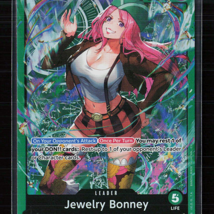 One Piece Jewelry Bonney Starter Deck 24: GREEN Jewelry Bonney L • OP07-019 Foil