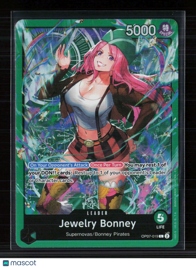 One Piece Jewelry Bonney Starter Deck 24: GREEN Jewelry Bonney L • OP07-019 Foil