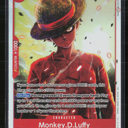 One Piece Monkey.D.Luffy Legacy of the Master SR • OP12-015 Foil