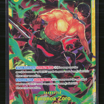 One Piece Roronoa Zoro Wings of the Captain SEC • OP06-118 Foil