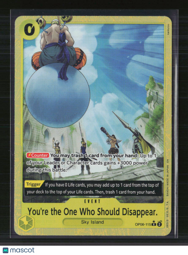 One Piece You're the One Who Should Disappear PRB The Best Vol. 2 R OP06-115