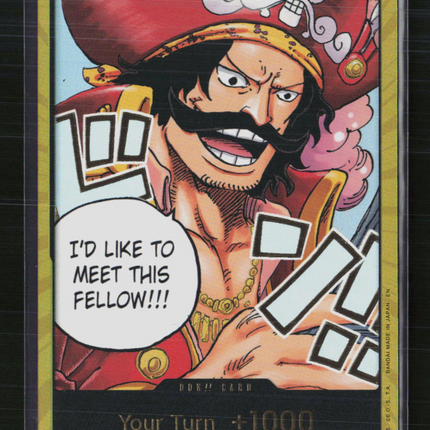 One Piece DON!! Card (Gol.D.Roger) (Gold) Carrying On His Will Foil