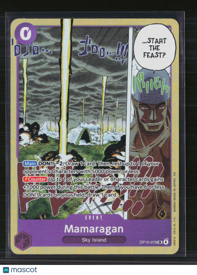 One Piece Mamaragan Adventure on Kami's Island SR • OP15-078 Foil