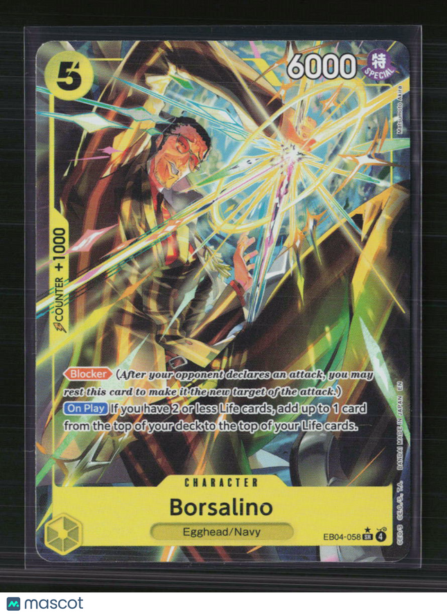 One Piece Borsalino (Alternate Art) Adventure on Kami's Island SR EB04-058 Foil