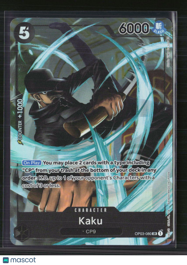 One Piece Kaku (080) (Alternate Art) Pillars of Strength SR • OP03-080 Foil