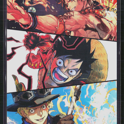 One Piece CCG Weekly Shonen Jump April Promos Luffy, Ace, Sabo Jp