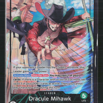 One Piece Dracule Mihawk (2026 PSA Magazine Promo) L • OP14-020 Foil