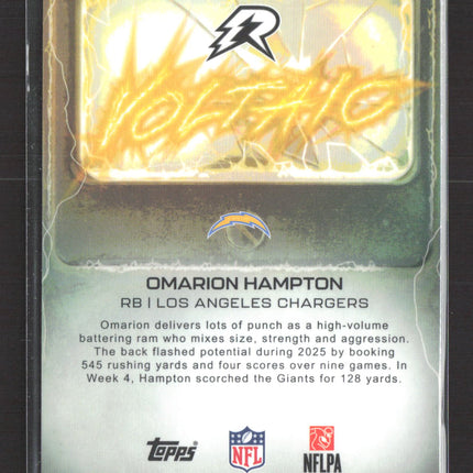 2026 Topps Resurgence Voltaic Omarion Hampton #VT-9 RC